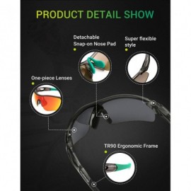 Goggle Men Sports Sunglasses Polarized for Baseball Fishing Cycling Flexible TR90 Frame Sun Glasses Women - CV18ZH2E39Y $25.93