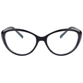 Rimless Women Fashion UA400 Cat's Eye Glasses Cat Eye Clear Glasses - Black - CD17YWDM5A9 $12.05