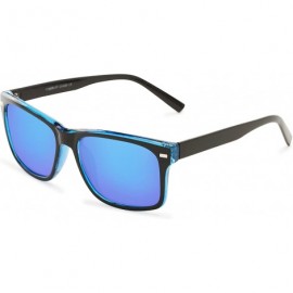 Sport Sunglass Warehouse Stokes- Polarized Plastic Retro Square Men's & Women's Full Frame Sunglasses - CR12OC2YQWY $19.11