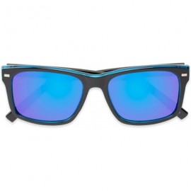 Sport Sunglass Warehouse Stokes- Polarized Plastic Retro Square Men's & Women's Full Frame Sunglasses - CR12OC2YQWY $19.11