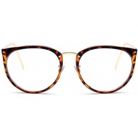 Cat Eye Glasses Transparent Women's Frame Degree Eyeglasses Oversized Cat Eye Clear Lens - Black - CI197A2QR7E $26.81