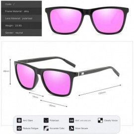 Oval Polarized Dark Lens 100% UV Blocking Elastic Width Lightweight Sunglasses for Women Men - Purple - CU18QKKUG03 $13.81