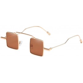 Square Retro Trend Sunglasses Fashion Square Sunglasses for Men and Women - C3 - CC18D44O4WD $7.91