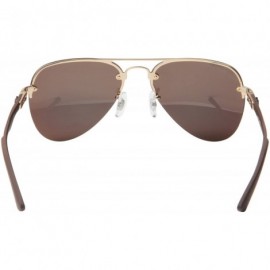 Aviator Polarized Mens Womens Aviator Vintage Retro Designer Sunglasses JO803 - Gold Green - CG120Y9X59L $23.26