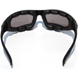 Oversized NEW MENS MOTORCYCLE PADDED SUNGLASSES - Black/Smoke Lens - CX11EHEBOQB $9.80