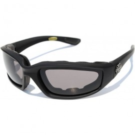 Oversized NEW MENS MOTORCYCLE PADDED SUNGLASSES - Black/Smoke Lens - CX11EHEBOQB $9.80