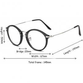 Round Round Frame Nearsighted Glasses Male Female metal frame resin lenses - Sand Black - CI18G6WKNG9 $19.93