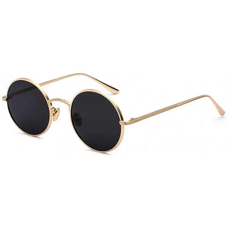 Oval sunglasses for women Oval Vintage Sun Glasses Classic Sunglasses - N01-gold-grey - C718WXSDQ72 $23.54