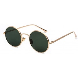 Oval sunglasses for women Oval Vintage Sun Glasses Classic Sunglasses - N01-gold-grey - C718WXSDQ72 $23.54