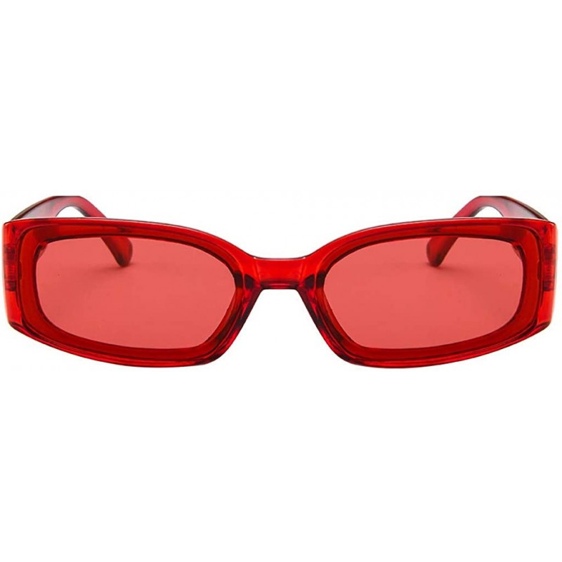 Round Polarized Sunglasses for Men Women Lightweight Fashion Sunglasses Unisex - Red - C618T5N4SXA $8.94