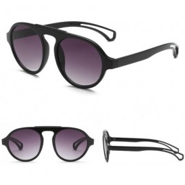 Round Sunglasses Reflective Glasses Fashion - F - CC18U0CAXMK $9.49