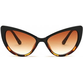 Cat Eye Vintage Retro 60s Cateye Sunglasses for Women Pointed Triangular Cat Eye Glasses - Tortoise Shell Brown - C518NECYMKN...