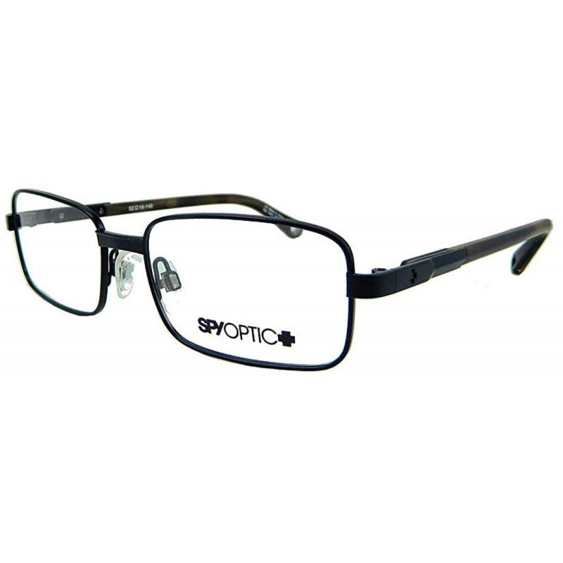 Rectangular New Optic Rx Prescription Eyeglasses - Hunter (52-16-140) - Matte Black - CA118EK2MEH $25.08