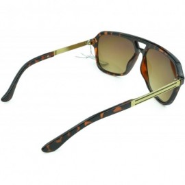 Sport Oversized Aviator Style Unisex Sunglasses - Pure Tortoise - CR129IJX7OB $7.00