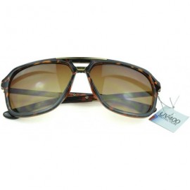 Sport Oversized Aviator Style Unisex Sunglasses - Pure Tortoise - CR129IJX7OB $7.00