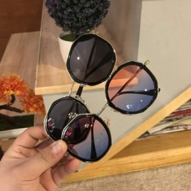 Oval sunglasses female version protection glasses Layup - CC1983DL92K $23.60