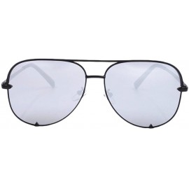 Aviator A8925 Aviator Sunglasses for Women UV400 Protection Shades 54MM - Silver - C418GMTS8SA $9.64