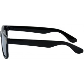 Square Unisex Retro 80's Colorful Polarized Sunglasses - Mirrored - C418DXG6N52 $7.54