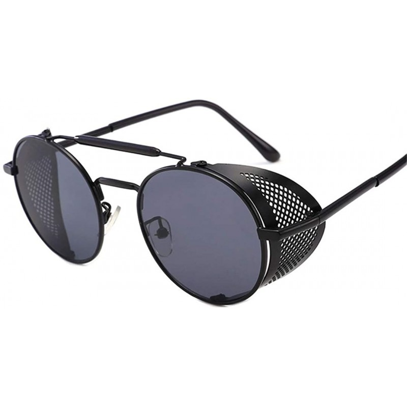 Goggle Steampunk Sunglasses Fashion Glasses - C1 Black Gray - C418XA78UD8 $36.19