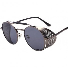 Goggle Steampunk Sunglasses Fashion Glasses - C1 Black Gray - C418XA78UD8 $36.19