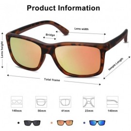 Square TR90 Sports Sunglasses for Men and Women Polarized UV400 Protection SJ2105 - CU194YIWAM0 $16.18