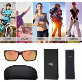 Square TR90 Sports Sunglasses for Men and Women Polarized UV400 Protection SJ2105 - CU194YIWAM0 $16.18