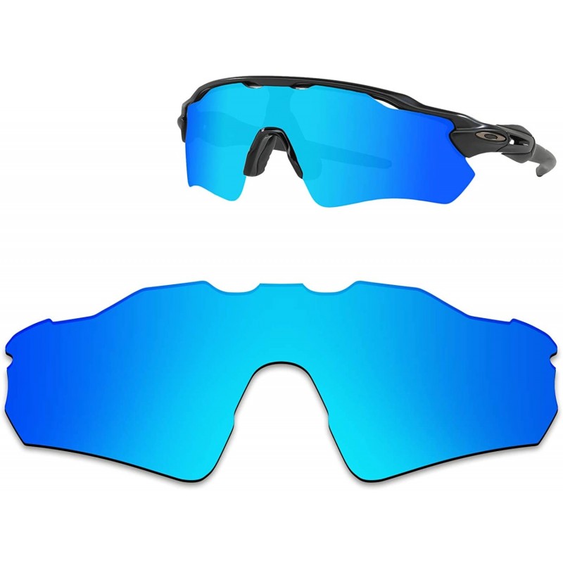 Rectangular Anti-fading Polarized Replacement Lenses Radar EV Path Sunglasses - Ocean Blue - Polarized - C4180O9WW0Z $19.82