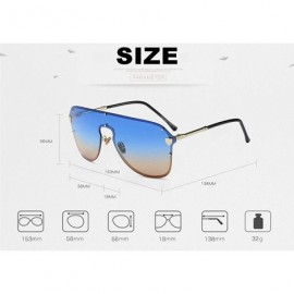 Shield Oversized Sunglasses Sun Protection Glasses Women Sexy Shield Vintage Eyewear - Silver Lens - C518D7HMDRG $13.60