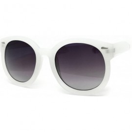 Oval JP7155 Tinted Candy Matte Finish Flash Retro Funky Sunglasses - Matte Finish - CR184YS276T $14.13