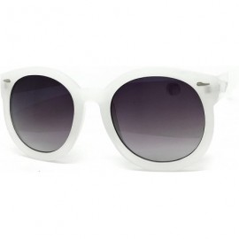 Oval JP7155 Tinted Candy Matte Finish Flash Retro Funky Sunglasses - Matte Finish - CR184YS276T $14.13