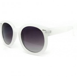 Oval JP7155 Tinted Candy Matte Finish Flash Retro Funky Sunglasses - Matte Finish - CR184YS276T $14.13