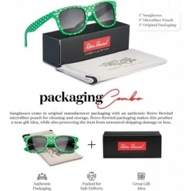 Wayfarer Polka Dot Retro Fashion Sunglasses - 100% UV400 - Green - CF195HD4A86 $12.21