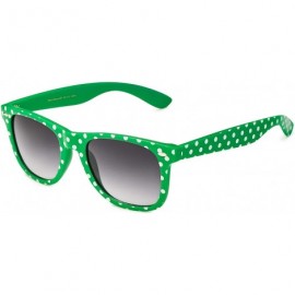 Wayfarer Polka Dot Retro Fashion Sunglasses - 100% UV400 - Green - CF195HD4A86 $12.21