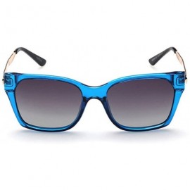 Wayfarer Classic Polarized Wayfarer Sunglasses 80's Vintage Style Design - Blue/Grey - C912IOUYNZR $17.61