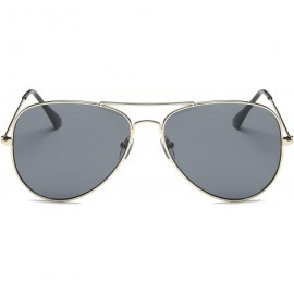 Aviator Oversize Teardrop Aviator Sunglasses for Men/Women 3026-GD1-GY1 - C9198MXL04K $12.03