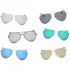 Aviator Oversize Teardrop Aviator Sunglasses for Men/Women 3026-GD1-GY1 - C9198MXL04K $12.03