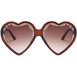 Cat Eye Heart Shaped Sunglasses - Womens Man Frame Vintage Retro Cat Eye Cute Eyewear - Multicolor -G - CX18OM7LDNK $12.59