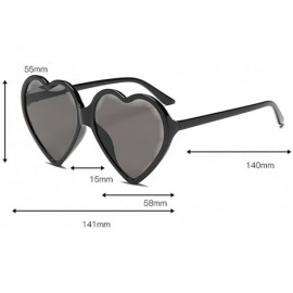 Cat Eye Heart Shaped Sunglasses - Womens Man Frame Vintage Retro Cat Eye Cute Eyewear - Multicolor -G - CX18OM7LDNK $12.59