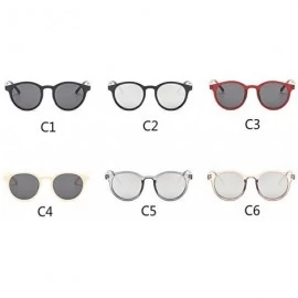 Goggle New Womens Vintage Sunglasses Retro Circle Frame Fashion Eyewear - CH18TIW9GNO $6.82