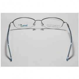 Rimless Intelli Clip 751 Womens/Ladies Designer Full-rim Sunglass Lens Clip-Ons Strass Eyeglasses/Spectacles - Light Blue - C...