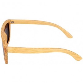 Goggle Bamboo glasses men and women with the same sunglasses wooden glasses classic retro sunglasses driving polarizer - C818...