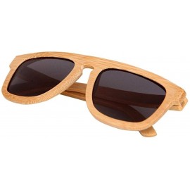 Goggle Bamboo glasses men and women with the same sunglasses wooden glasses classic retro sunglasses driving polarizer - C818...