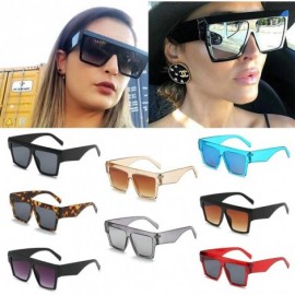 Oversized Square Sunglasses Shades Mirror Eyewear Retro Style Big Frame Sun Glasses Oversize Man Women UV400 - 8 - CU18X8CIER...