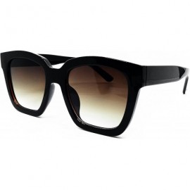 Oversized 8619 Premium Oversize XL Women Men Flat Havana Tilda Shadow Style Fashion Sunglasses - Dark Brown - CR18EL2TQAC $11.88