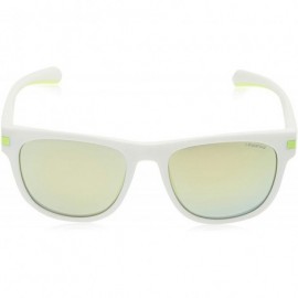 Square Men's Pld2065/S Square Sunglasses - White Crystal Grey - CI180LIDER0 $46.74