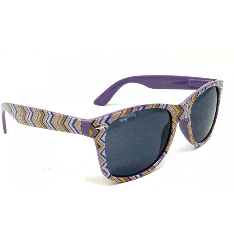 Square Navajo Aztec Navite Tribal Print Classic Square Sunglasses - Purple W/ Apache Print Frame - C418ZG3WYG6 $11.42