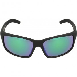 Rectangular An4202 Fastball Rectangular Sunglasses - Fuzzy Black/Blue Mirror - CS11OW76TO5 $58.36