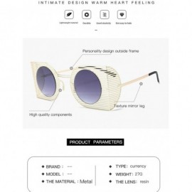 Square Fashion Vintage Round Lens Sunglasses Retro Square Metal Frame Sun glasses for Women 18415 - Silverwhite - C618A9ZUZGY...