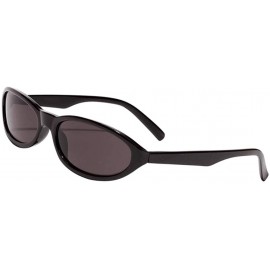 Cat Eye Men Novelty UV400 Small Cat Eye Sunglasses Shades Rave Club Costume Hip-Hop - Black - CQ190DT0CEI $10.82