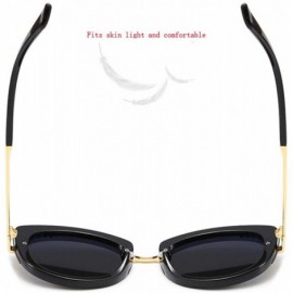 Aviator Fashion classic sunglasses - sunglasses women's anti-UV diamond sunglasses - A - CR18RS7NLRM $46.03